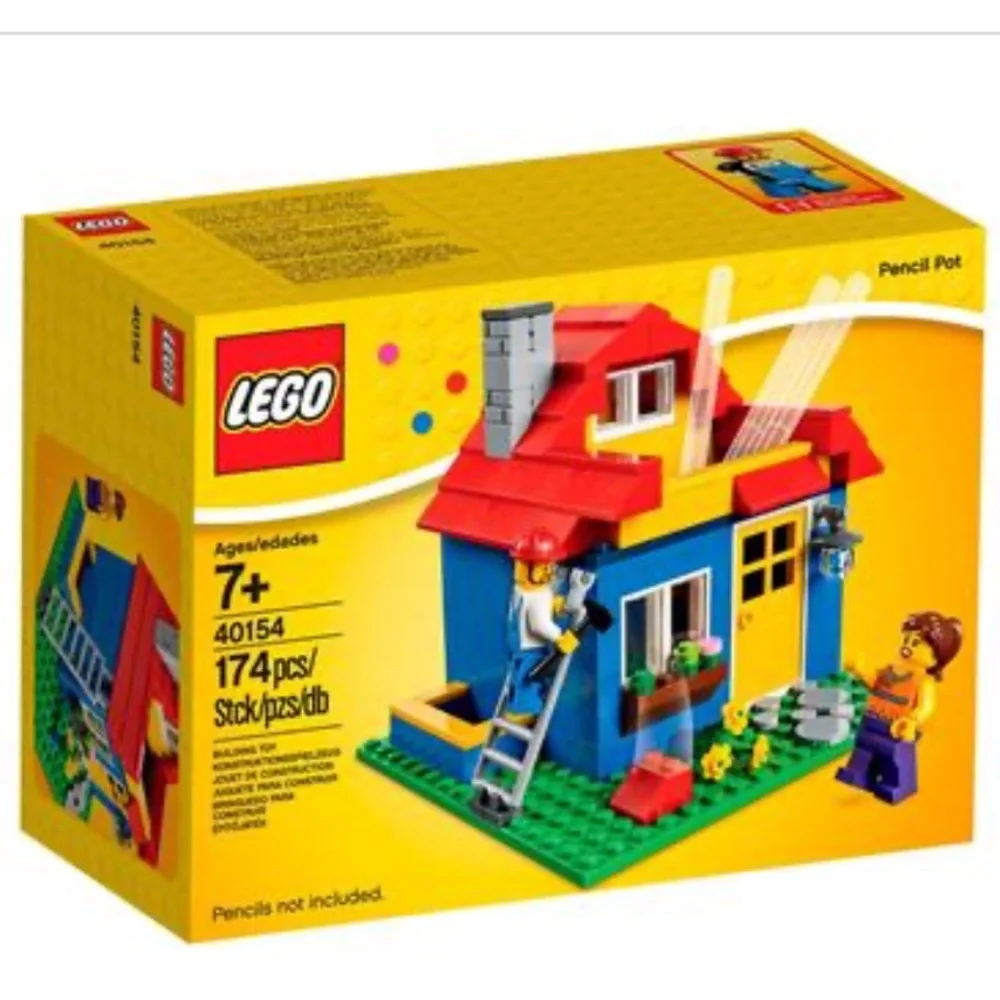 LEGO Iconic Pencil Pot desk accessory set 40154 new sealed box 174 pcs retired - Picture 1 of 8